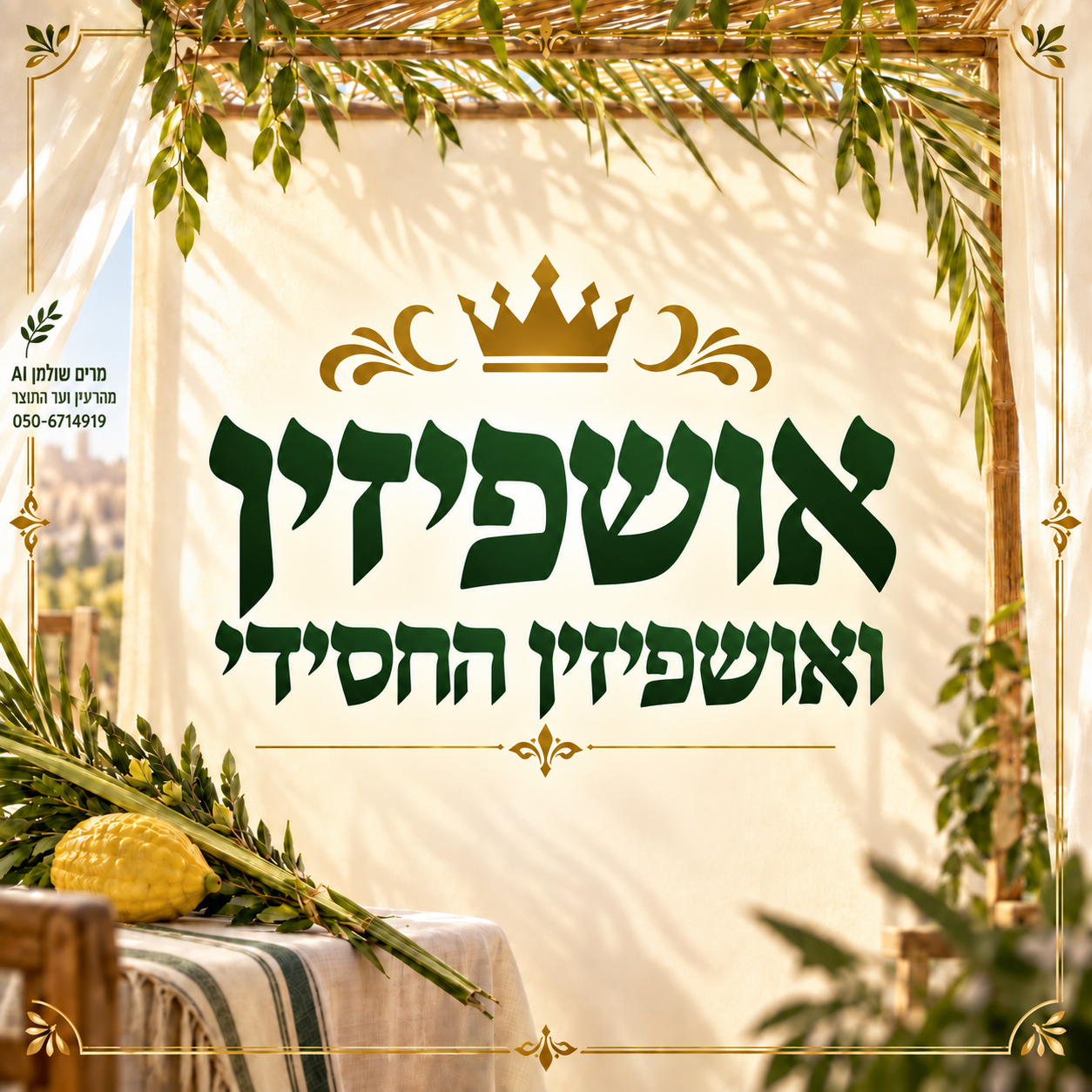 שער הקרוסלה אושפיזין ואושפיזין החסידי